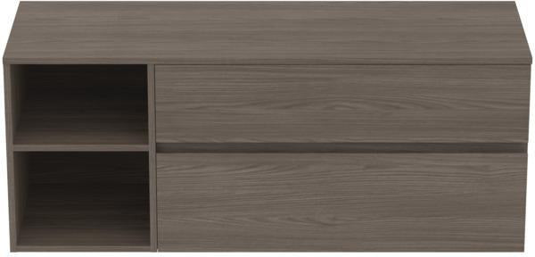 Ideal Standard Finesse Waschtischunterschrank 1402 mm, 2 Auszüge, Greige matt