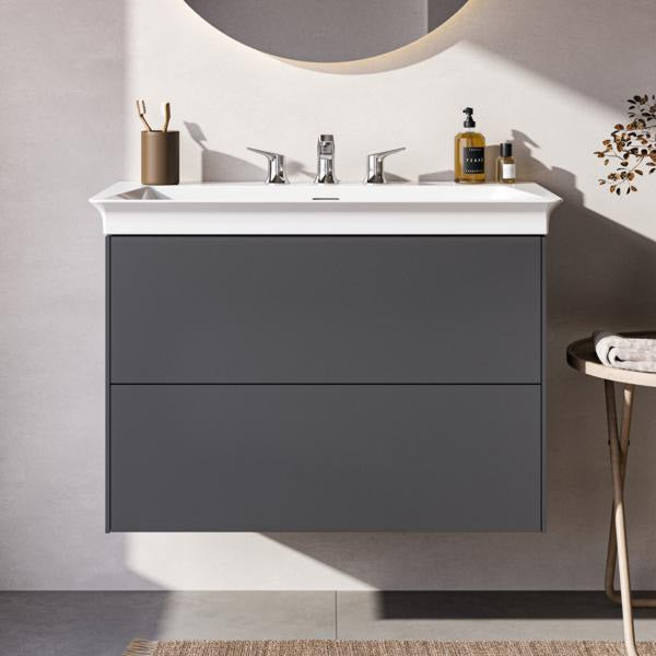 Ideal Standard Möbelwaschtisch La Dolce Vita 860 mm 3 Hahnlöcher mit Überlauf Weiß
