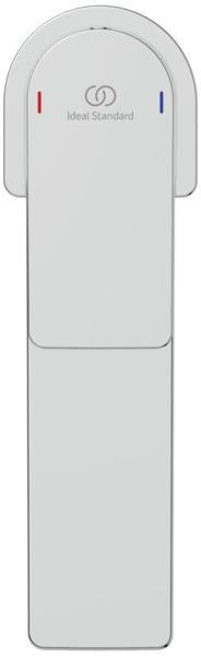 Ideal Standard Edge Waschtischarmatur Slim Chrom 5 l/min mit Ablaufgarnitur 120 mm Ausladung
