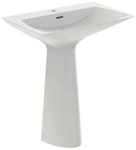 Ideal Standard Säulenwaschtisch Tipo-Z 740x470x900 mm Weiß mit Überlauf und 1 Hahnloch
