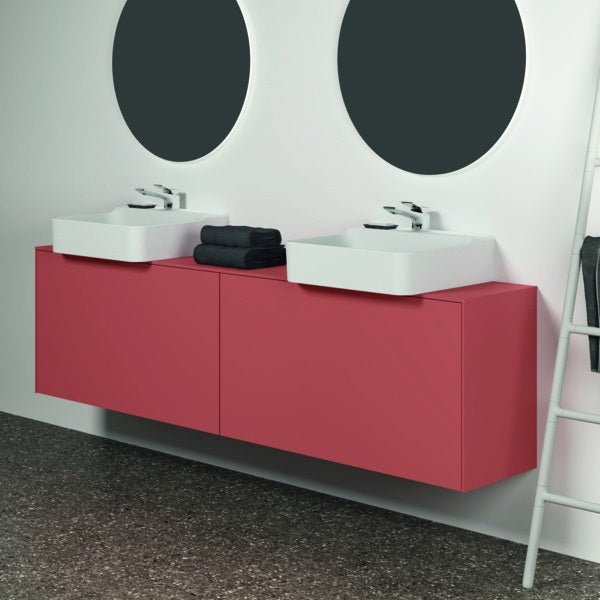 Ideal Standard Conca Waschtischunterschrank 1987 mm, 2 Auszüge, Push-Open, Weiß