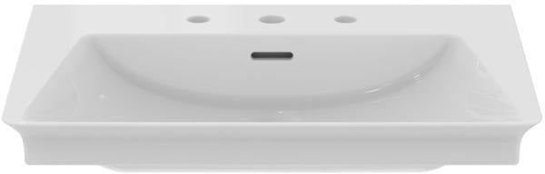 Ideal Standard Möbelwaschtisch La Dolce Vita 660 mm, 3 Hahnlöcher, mit Überlauf, Weiß