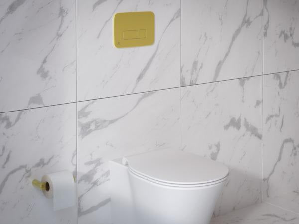 Ideal Standard Papierrollenhalter Conca, rund, Brushed Gold, Messing, verdeckte Befestigung