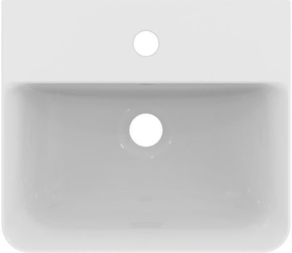 Ideal Standard Handwaschbecken Connect Air 400x350x150 mm Weiß mit Überlauf und 1 Hahnloch
