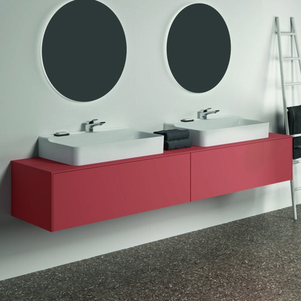 IDEAL STANDARD Conca WT-Unterschrank 2387x505x370 mm, 2 Auszüge, mit Ausschnitt, Weiß