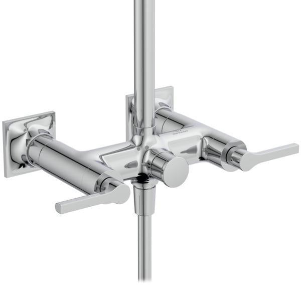 Ideal Standard Duschsystem Joy Neo mit Brausearmatur und Hebelgriffen in Chrom