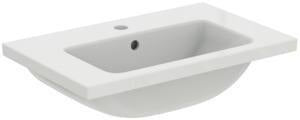 Ideal Standard i.life S Möbelwaschtisch 610 mm, 1 Hahnloch, mit Überlauf, Weiß