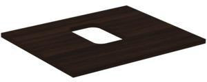 IDEAL STANDARD i.life B Waschtischplatte 602x507x18 mm Carbongrau matt – mittiger Ausschnitt