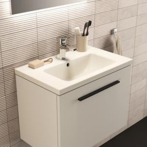 Ideal Standard Ceraplan Waschtischarmatur H75 mit Ablaufgarnitur, Ausladung 104 mm, Chrom