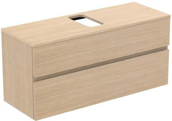 Ideal Standard Finesse Waschtischunterschrank 1202 mm, 2 Auszüge, Greige matt