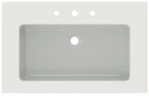 Ideal Standard Möbelwaschtisch Extra 810x510mm Weiß mit 3 Hahnlöchern und Überlauf