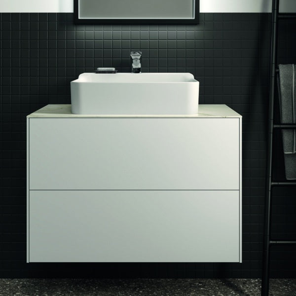 IDEAL STANDARD Conca Waschtischunterschrank 800 mm, 2 Auszüge, Walnuss Dunkel, wandhängend