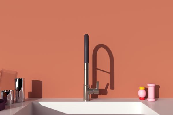 IDEAL STANDARD Gusto Semi-Pro Küchenarmatur 225 mm 2-Funktionsbrause Silver Storm