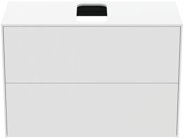 Ideal Standard Conca Waschtischunterschrank Eiche hell 802 mm – 2 Auszüge, Push-Open, wandhängend