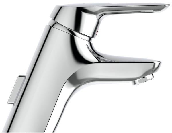 IDEAL STANDARD Ceramix Blue Waschtisch-Einhandhebelmischer Chrom 117 mm mit Ablaufgarnitur