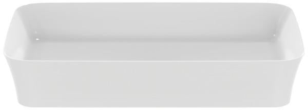 IDEAL STANDARD Ipalyss Schale 650x400x120 mm Seidenweiß – Aufsatzwaschtisch ohne Hahnloch & Überlauf