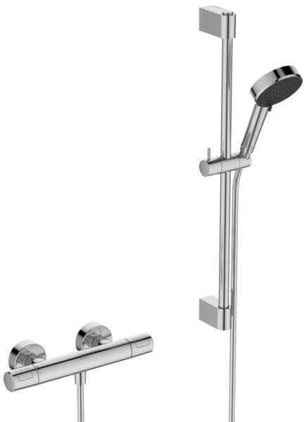 IDEAL STANDARD Brausekombination Ceratherm T25 N 600 mm mit Thermostat und Handbrause in Chrom