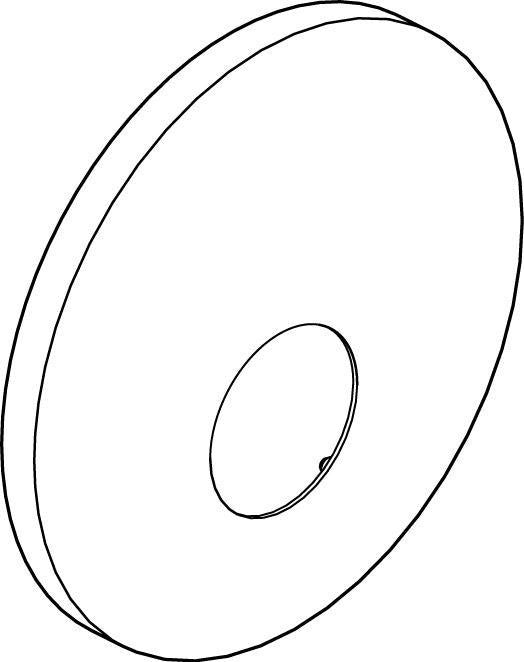 IDEAL STANDARD IS Rosette für Brausearmatur – Chrom, glänzend, Ø passend für CERAMIX STYLE