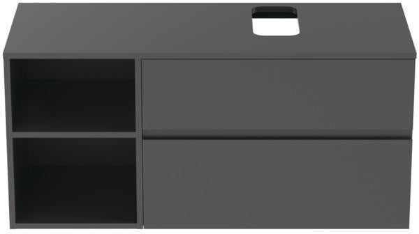 Ideal Standard Finesse Waschtischunterschrank 1202 mm, 2 Auszüge, Greige matt