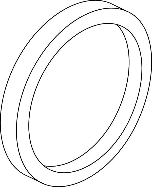 Ideal Standard IS Distanzrahmen rund 163 mm inkl. Rosette Chrom A962464AA