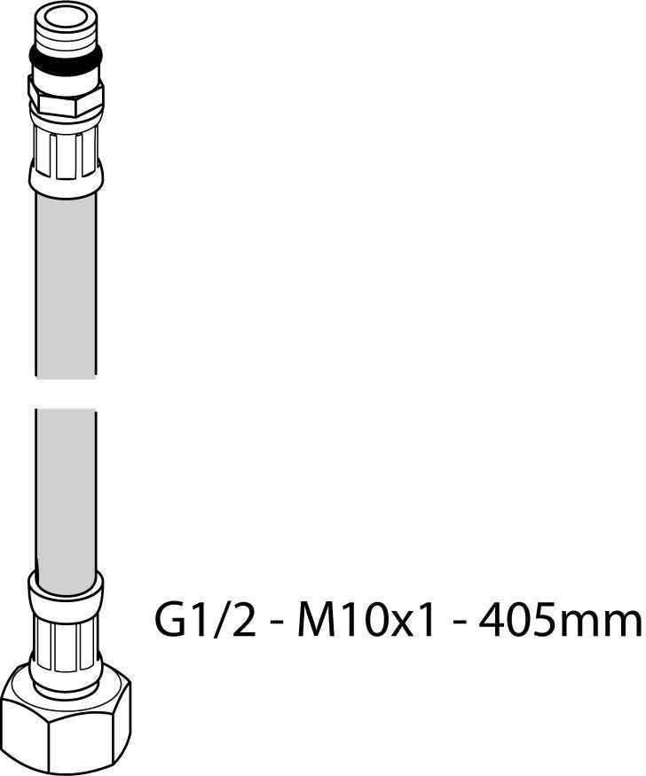 Ideal Standard Brauseschlauch A960505NU 405 mm flexibel G1/2 I M10x1