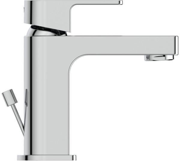 Ideal Standard Edge Waschtischarmatur Chrom 90 mm mit Ablaufgarnitur und Heißwasser-Sparfunktion