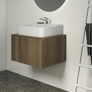 Ideal Standard Conca WT-Unterschrank 602 mm, 1 Auszug, Push-Open, Softclose, Weiß matt