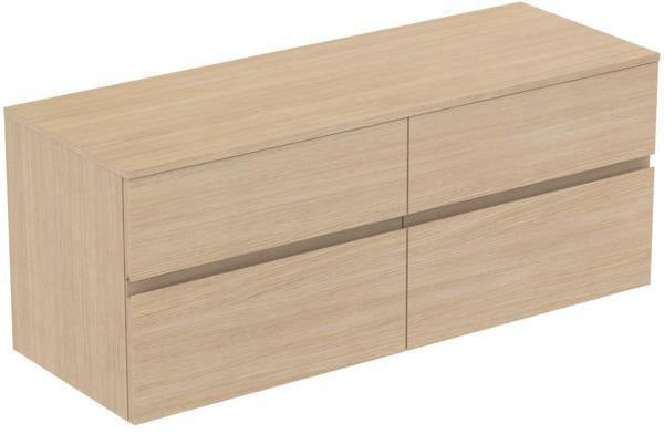 IDEAL STANDARD Finesse Waschtischunterschrank 1402 mm, 4 Auszüge, Greige matt