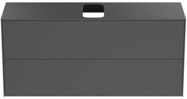 Ideal Standard Conca WT-Unterschrank 1202 mm, 2 Auszüge, Eiche geflammt, Push-Open