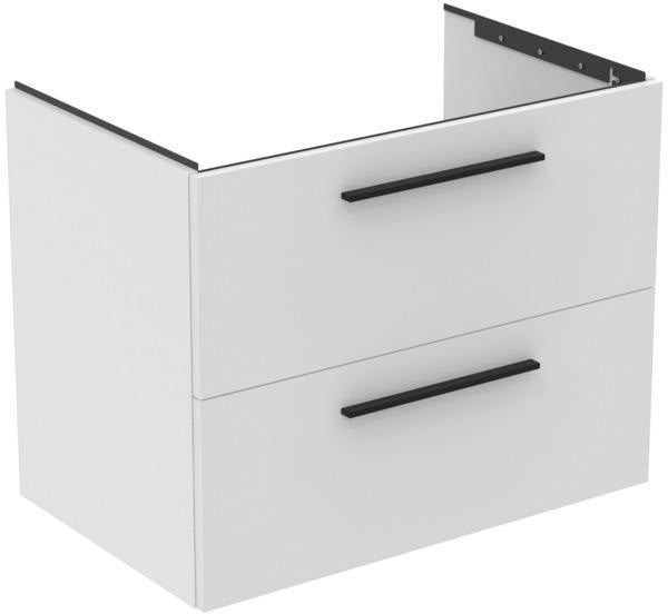 Ideal Standard i.life B Möbel-Set 200 cm, 4 Auszüge, 2 offene Fächer, Chrom, Weiß matt