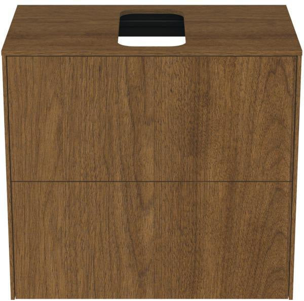 Ideal Standard Conca WT-Unterschrank 602 mm, 2 Auszüge, Push-Open & Softclose, Anthrazit