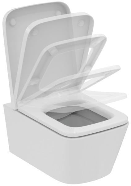 Ideal Standard Blend Cube WC-Paket wandhängend, randlos, mit SoftClosing-Sitz, 365x540x375 mm, Weiß