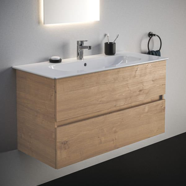Ideal Standard Eurovit+ Waschtischunterschrank 1200 mm, 2 Auszüge, grau lackiert