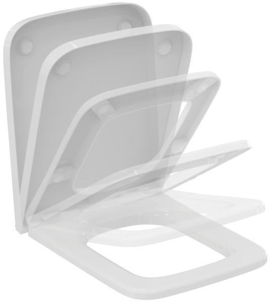 Ideal Standard WC-Sitz Blend Cube Softclosing 365x455x35mm Weiß Duroplast
