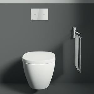 IDEAL STANDARD IOM Cube Doppelte Handtuchstange in Chrom – 455 mm, schwenkbar, Messing