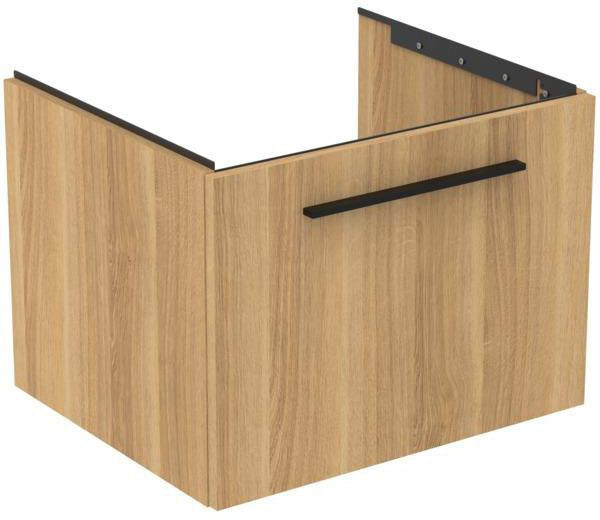 Ideal Standard i.life B Möbel-Set 160 cm – 2 Auszüge, 1 offenes Fach, Gr. Schwarz Weiß matt