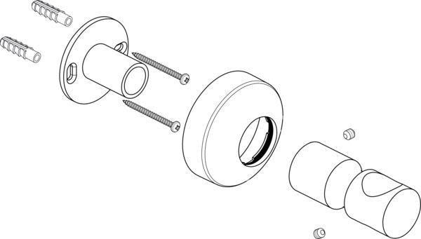 IDEAL STANDARD IS Brausehalter Chrom – Messing, serienübergreifend