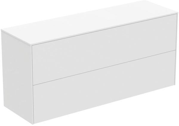 Ideal Standard WT-Unterschrank Conca, 2 Auszüge, ohne Ausschnitt, 1202x373x550 mm, Weiß