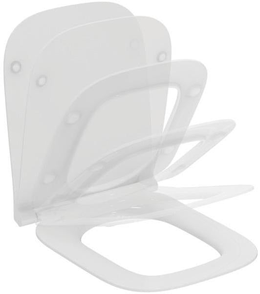 Ideal Standard i.life B WC-Sitz Sandwich Softclosing Weiß – Duroplast mit Absenkautomatik