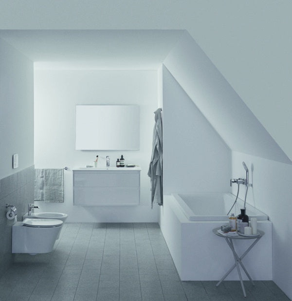 Ideal Standard Edge Bidetarmatur Chrom 115 mm mit Ablaufgarnitur und Keramikkartusche
