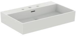 Ideal Standard Extra Aufsatzwaschtisch 700x450mm, 3 Hahnlöcher, mit Überlauf, Weiß