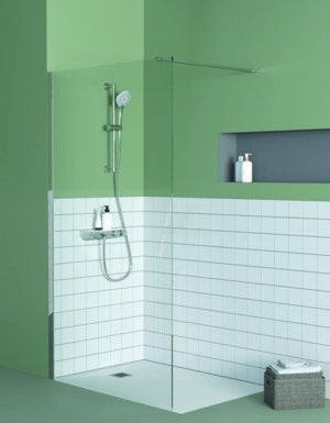 Ideal Standard Badethermostat AP Ceratherm S200 mit Ablage Chrom – Thermostatisch, Zweigriffig, Wandmontage