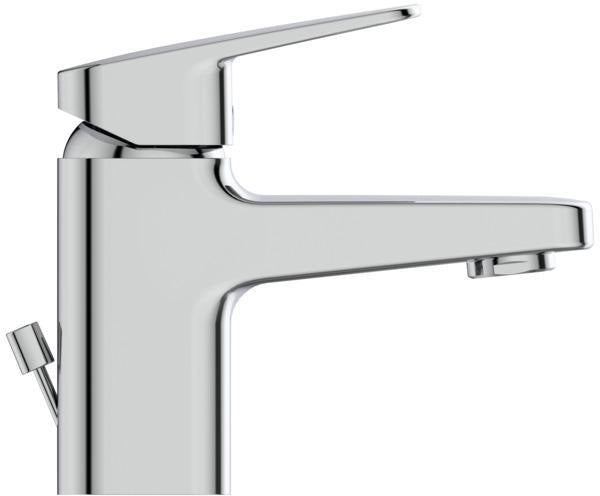 Ideal Standard Ceraplan Waschtischarmatur H60 mit Ablaufgarnitur, Ausladung 99 mm, BlueStart, Chrom