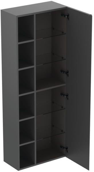 Ideal Standard Hochschrank Finesse 600x300x1600mm, Tür rechts, Greige matt, Softclose