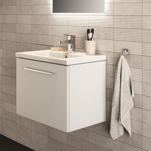 Ideal Standard i.life S Möbelwaschtisch 610 mm, 1 Hahnloch, mit Überlauf, Weiß