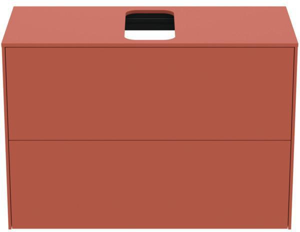 Ideal Standard Conca Waschtischunterschrank Eiche hell 802 mm – 2 Auszüge, Push-Open, wandhängend