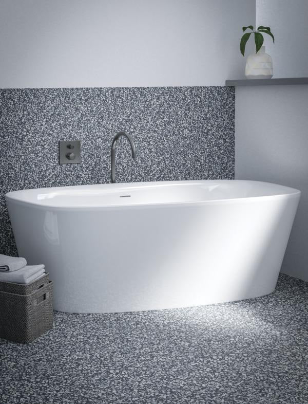 Ideal Standard Wanneneinlauf Joy freistehend Brushed Gold – Bodenstehender Auslauf mit Strahlregler