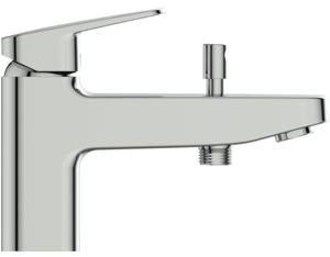 Ideal Standard Ceraplan Badearmatur für Wannenrand – 1-löchig, Chrom, keramische Kartusche