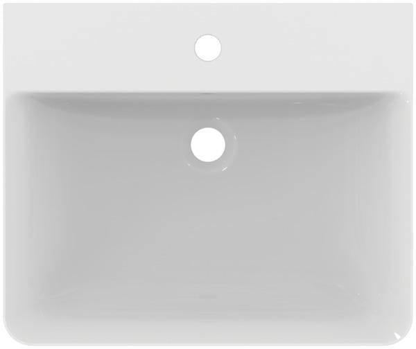 Ideal Standard Connect Air Waschtisch 550x460mm, 1 Hahnloch, mit Überlauf, Weiß