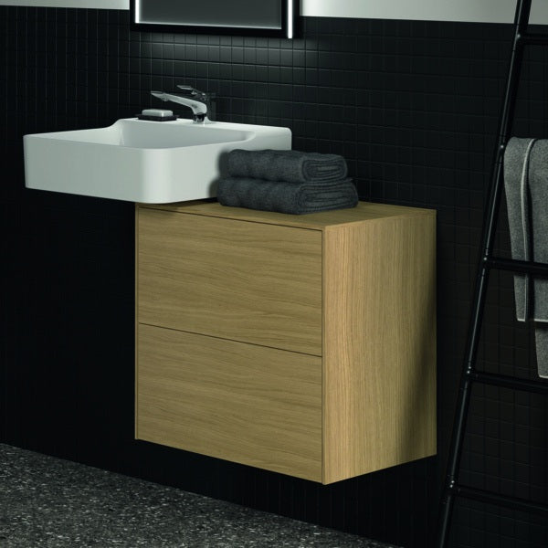 Ideal Standard Conca Waschtischunterschrank 602 mm, 2 Auszüge, Weiß matt, Push-Open